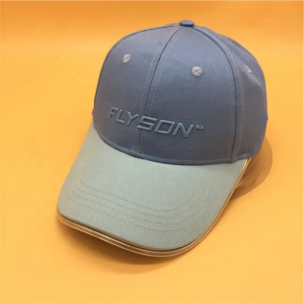 Fashion 6 Panel Led Cap Baseball Hat With Battery Made in China