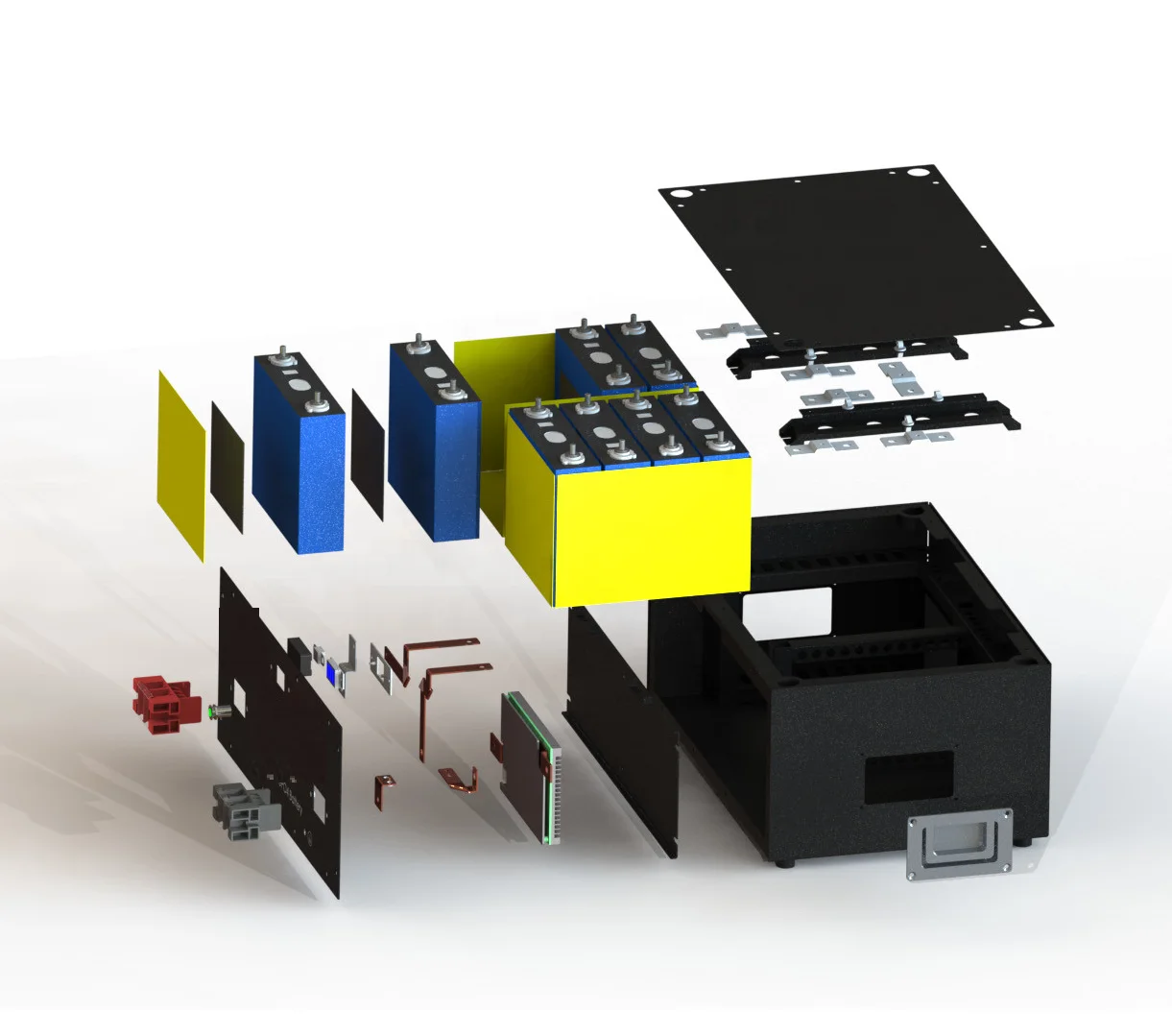48V DIY Battery Box - Customizable Metal Case for 100ah-320ah