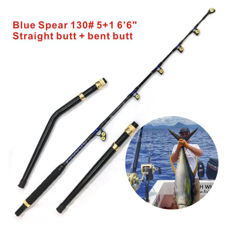 Tuna Rods 130 130lb Marine Ocean Tuna Shark Offshore Deep Sea Fishing Rods