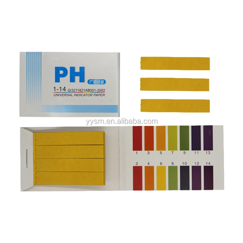 ULTECHNOVO 6 Paquetes PH 0.5-5.0 Tira de Prueba Papel de Prueba de pH práctico Papel de Prueba extenso 