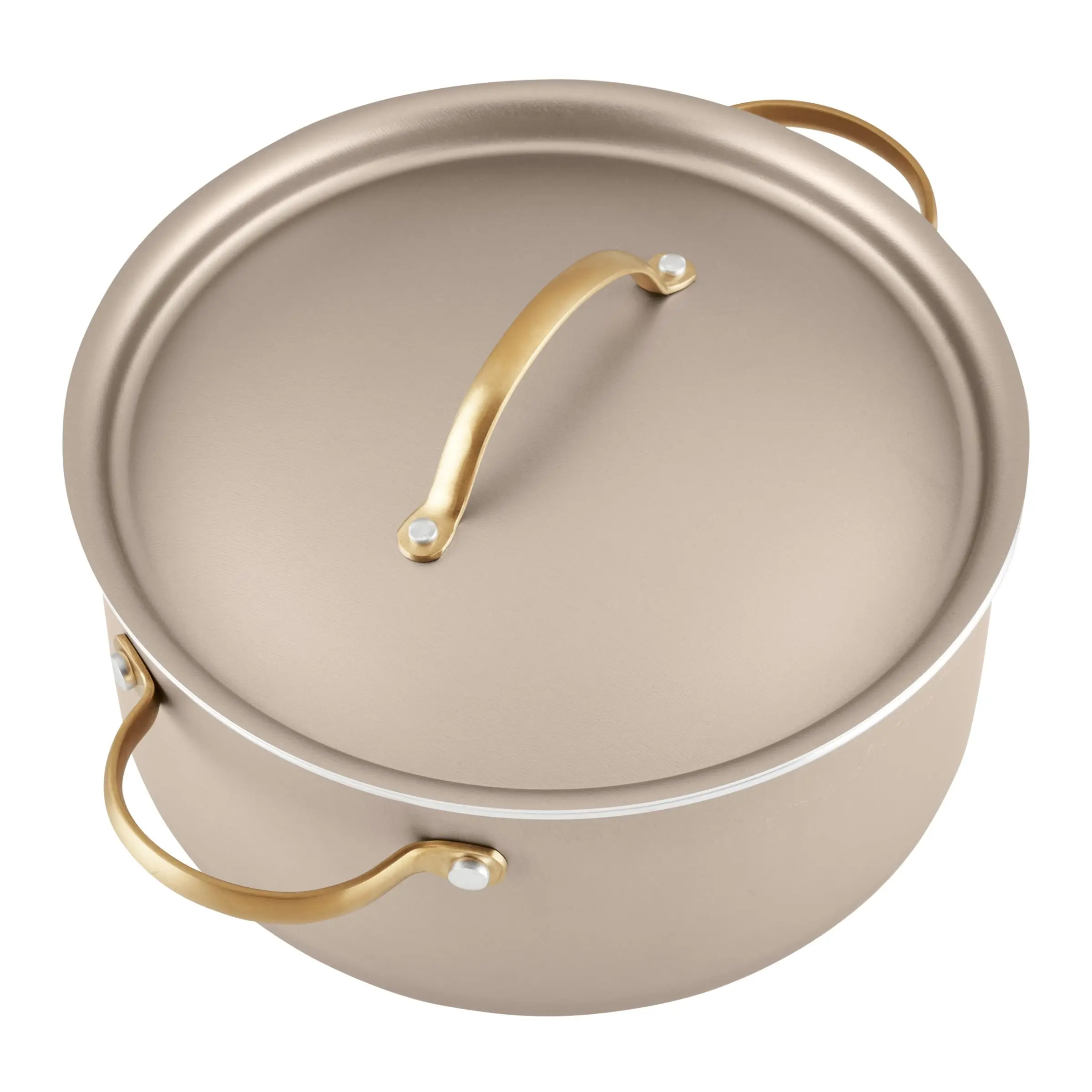 Nonstick Cookware/Pots and Pan Set with Lids and Prestige Kitchen Cooking Tools, Dishwasher Safe, 12 Piece, Champagne