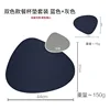 Blue and light gray coaster set