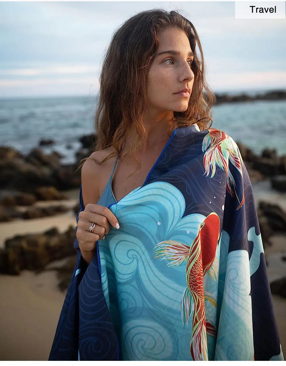 Custom Microfiber Travel Beach Towel Sports Fitness Outdoor Lightweight Portable Printed Beach Towel