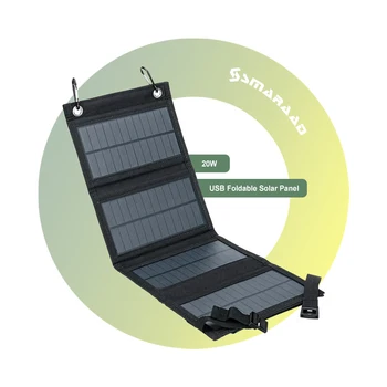 SMARAAD Monocrystalline Silicon Solar Panels Portable Foldable Mini 10W Folding Solar Panel Usb 5V Charger Outdoor waterproof