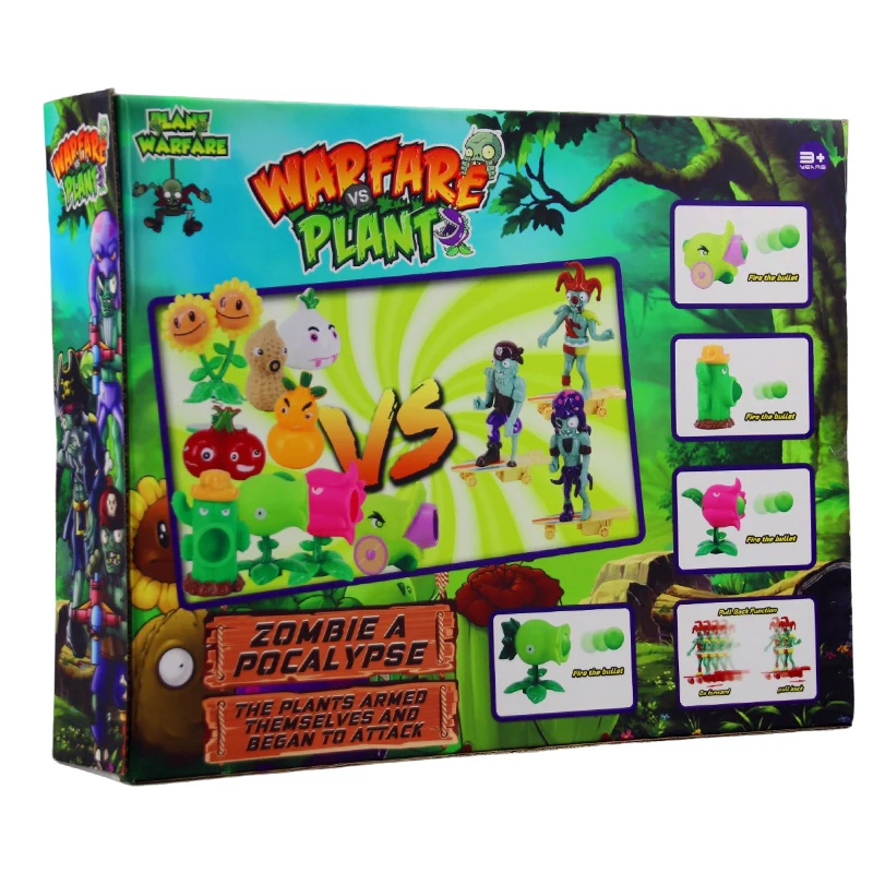 Plants vs . Zombies Jogo De Batalha Único Zumbi Bonecas Em Massa Planta  Figuras Pode Lançamento Suave Vinil Rígido De Plástico Acessórios Do  Brinquedo