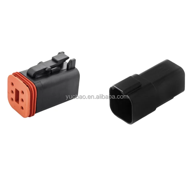 YUECHENGBAO DT04-6P-E003 6Pin Copper Waterproof Automotive Adapter Connectors Male/Female High Quality 12V 2A