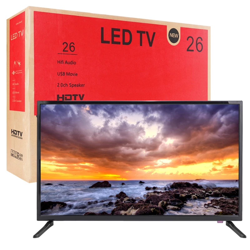 Source TV 26 -red color BOX plasma television inch flat screen led tv on m.alibaba.com
