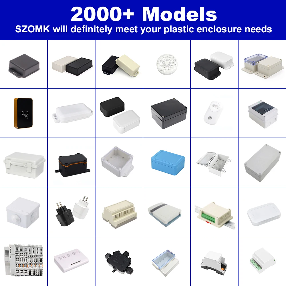 Custom ABS PC Ip65 Ip66 Ip67 Ip68 Injection Mould Handheld Din Rail Outdoor Waterproof Junction Box Electronic Plastic Enclosure
