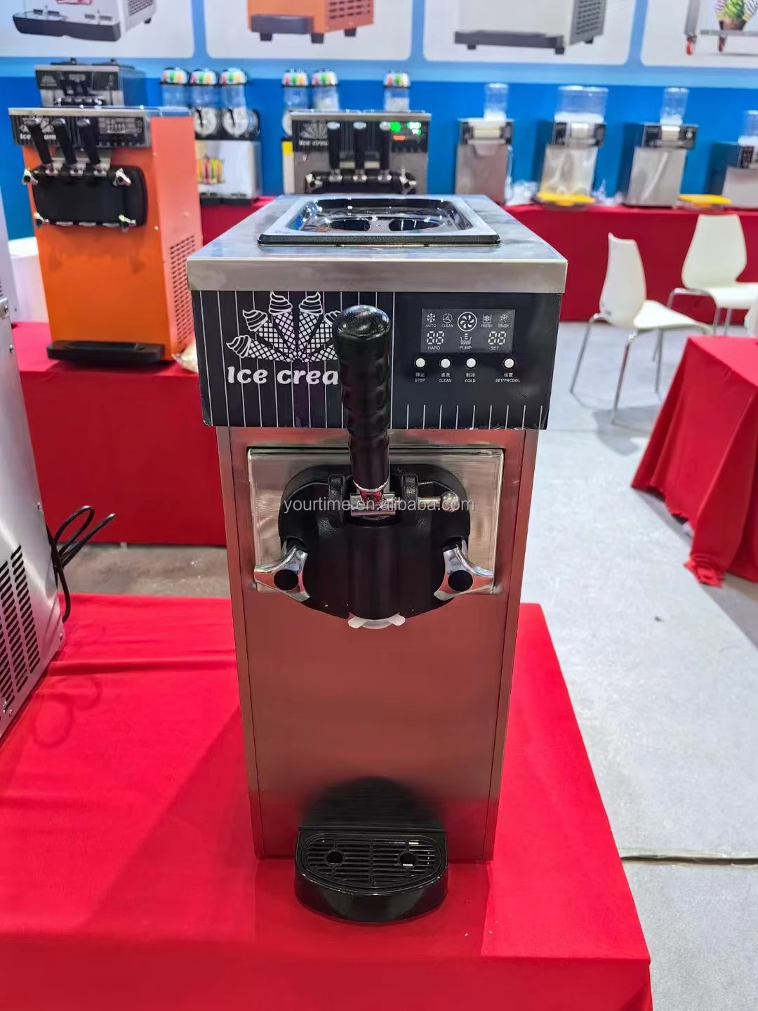 Italian Suave Commercial Ice Cream Maker Machine One Flavors Creme ...