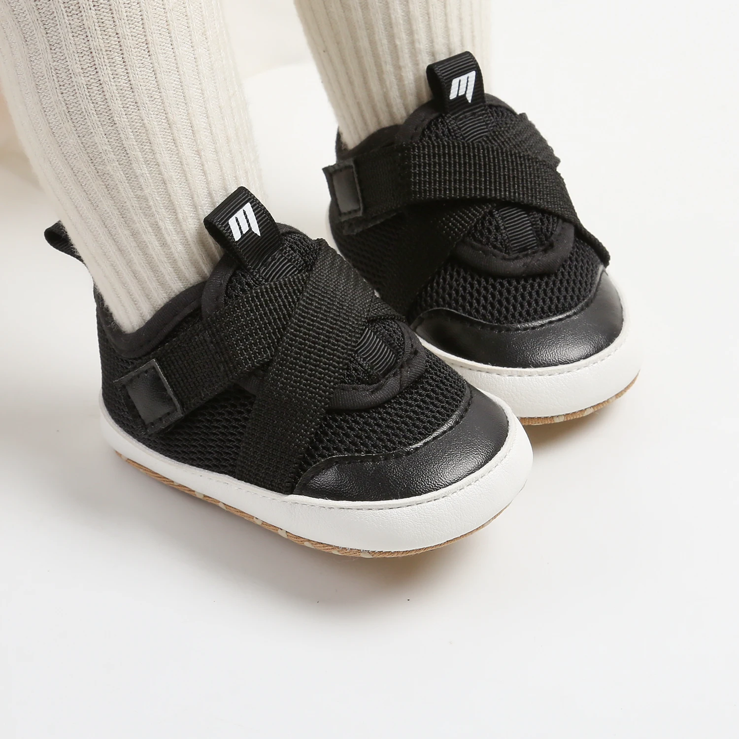 Hot Selling Summer Spring Autumn Mesh Breathable Baby Toddler Booties Flat Anti-Slip with Light Weight Solid Pattern Boys Girls supplier