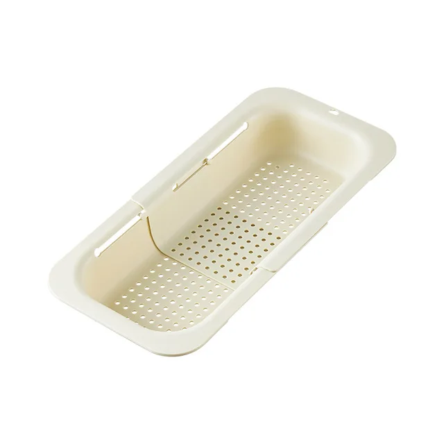 Kitchen extendable sink colander sink drain basket adjustable strainer for washing vegetables and fruits