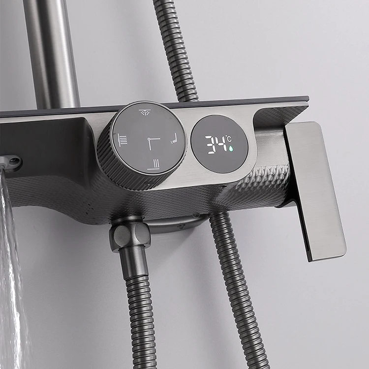 Juego de mezclador completo de ducha para baño frío y caliente