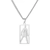 Catena piatta argento-5