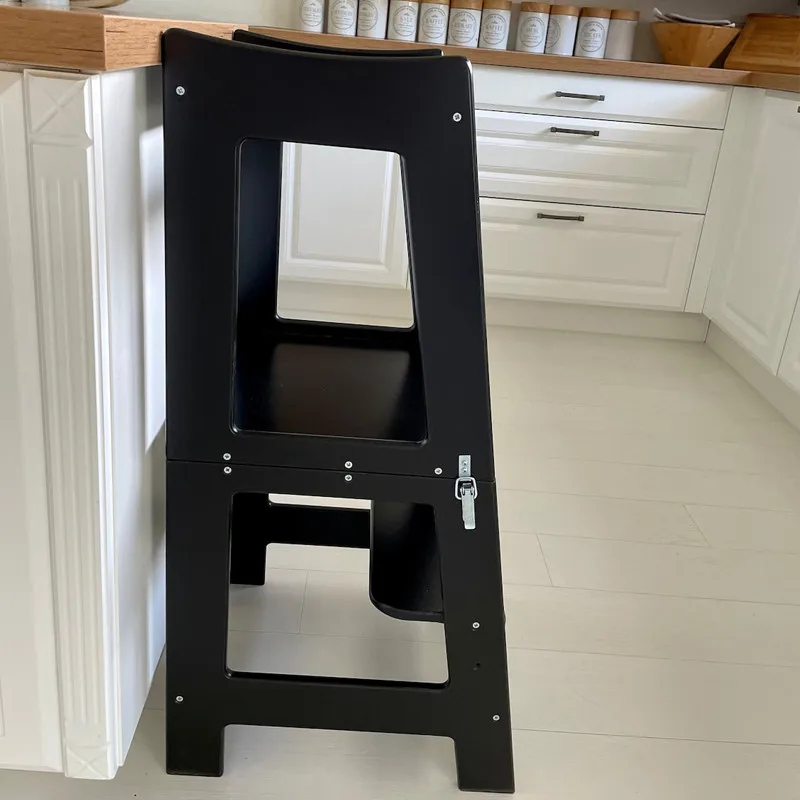 Learning Tower Multifunctional Solid Wood Kitchen Stool for Toddlers Adjustable Height Kitchen Step Stool
