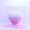 Cuore rosa (scatola in PVC PE Rose)