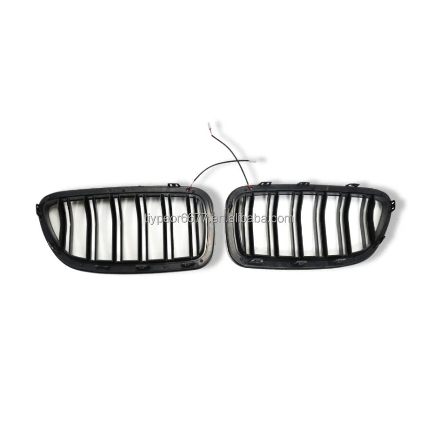 product tiypeor for bmw 5 series f10 f11 2010   2014 2015 2016 with led gloss black bumper kidney grille-7