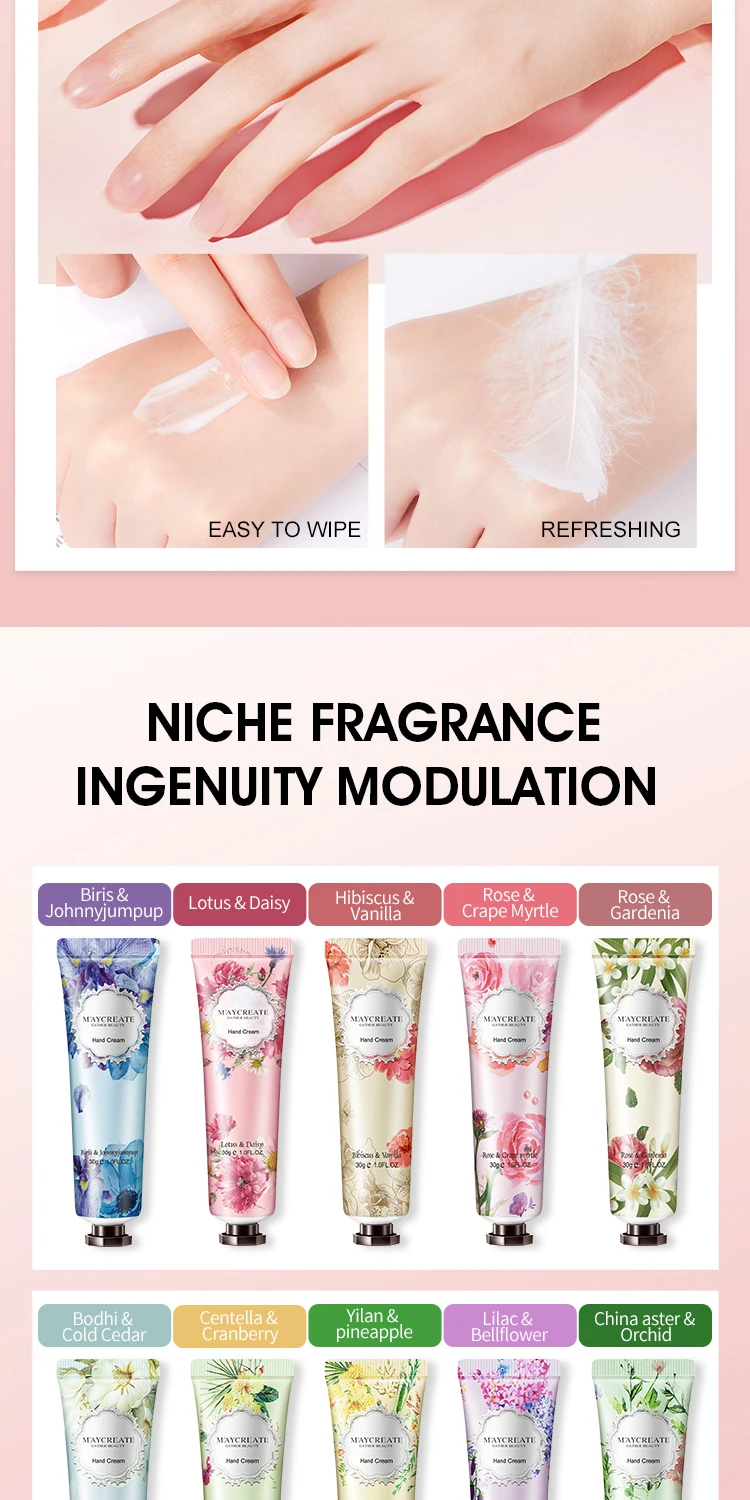 Private Label In Stock Hand Cream 30g 10 Flavors Mini Hand Lotion