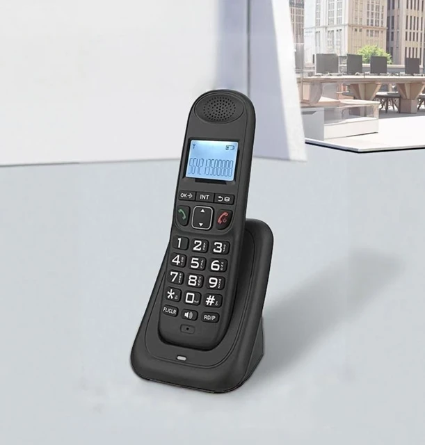 Jue Hong Manufacturer Factory Telephone Set Wireless DECT Cordless Telephone With RJ11 Landline Connector Wireless Handset Phone