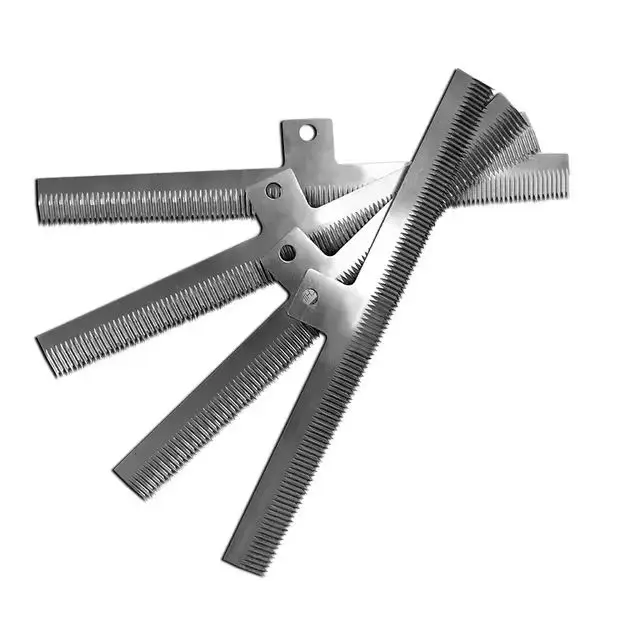 Customized Sealing Machine T-type Serrated Blade Zig Zag Toothed Cutter Vertical Packaging Machine Cutting Knife