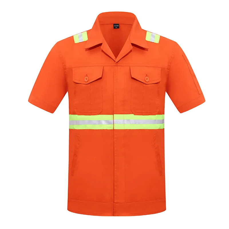 high quality fashion custom rescue sanitation worker outfit uniforms workwear with reflective stripe