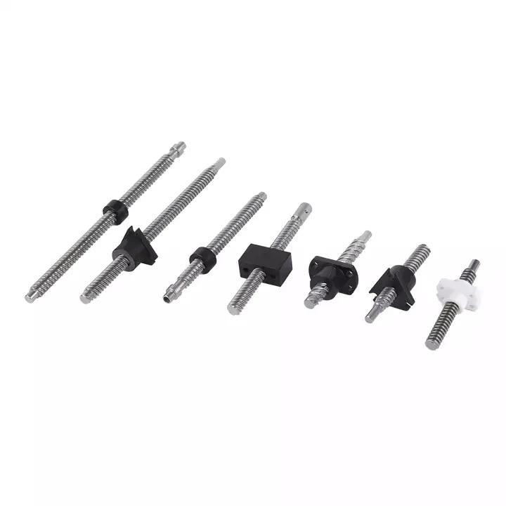 4mm Diameter Lead 1mm 2mm 4mm Tr4x1 Tr4x2 Tr4x4 Stainless Steel Carbon Steel T4x1 T4x2 T4x4 Trapezoidal Lead Screw
