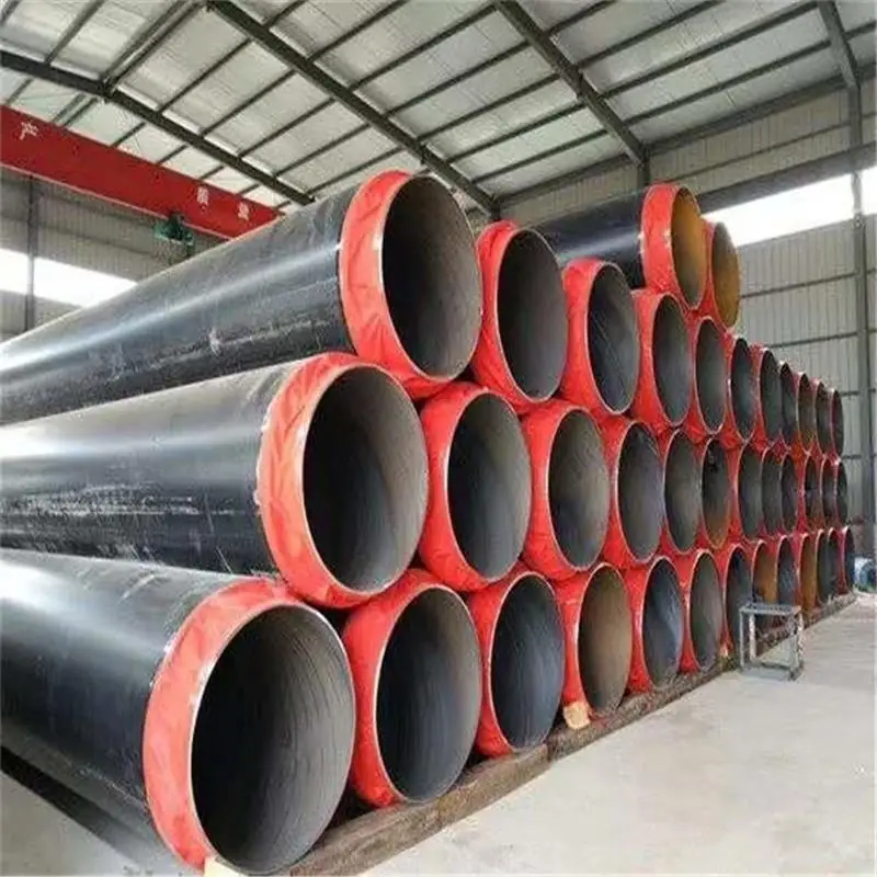 P235JH HDPE Polyurethane Foam Thermal Insulation Direct Buried ERW SAW Steel Pipe for Pipeline