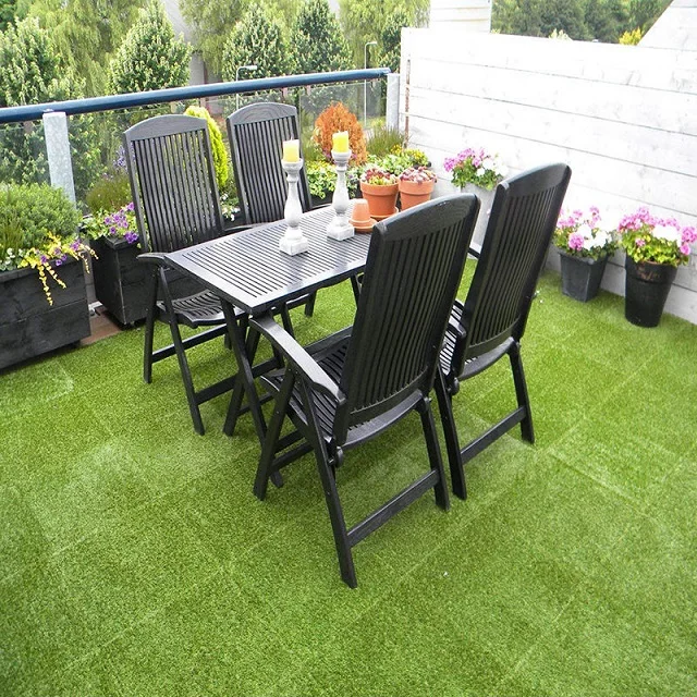 Cheap Luxury Wooden Texture Interlocking PP Deck Tiles Wood Grain Design Waterproof Eco-friendly 5 Year Warranty for Outdoor