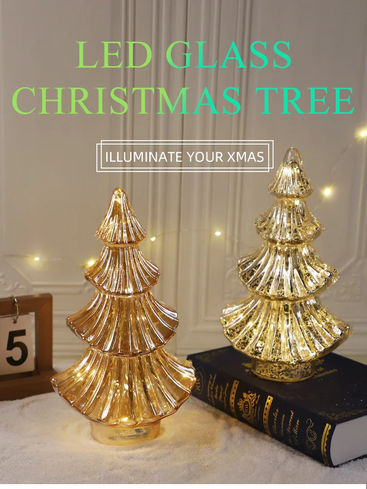 china wholesale christmas lights led string lights gifts cheap glass christmas ornaments desktop christmas tree factory