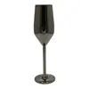 Black 200ml Champagne glass