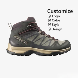 Supplier Customize Outdoor High Quality Durable Breathable Fabric Trekking Hiking Shoes for Men
