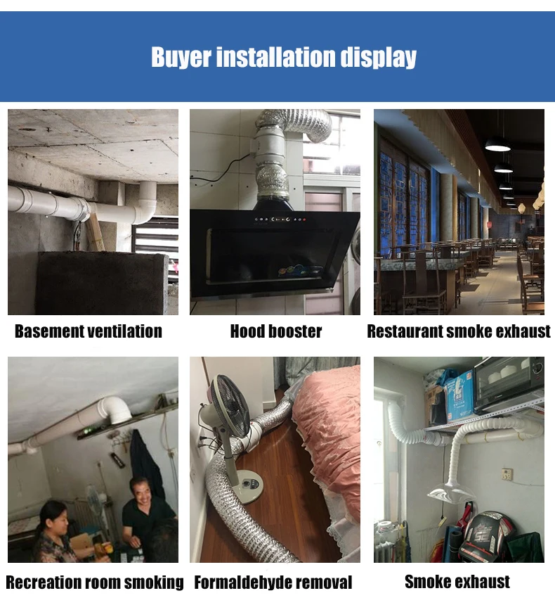 Inline Duct Plastic Fan, 315, 12", 2-Speed, HVAC - detail 26