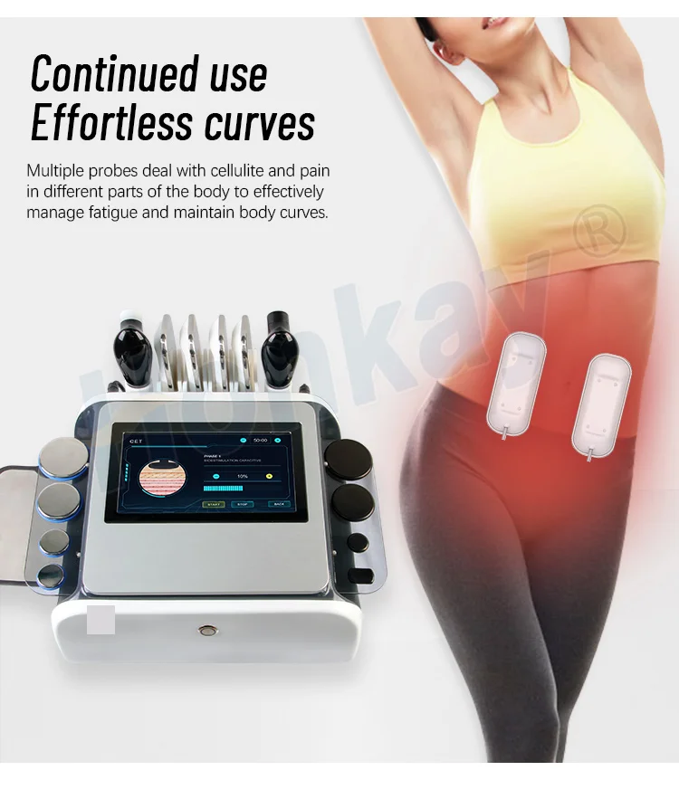 Ce Physio Tecar 3 in 1 Oem Back Pain Relief Smart Tecar Monopolar Radio Frequency Cet Ret Rf 448khz Tecar Therapy Physiotherapy