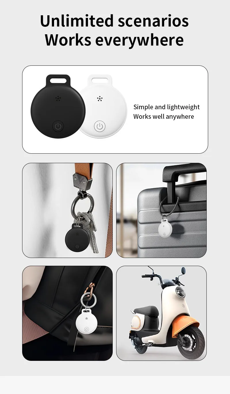 Portable Anti-loss Key Finder GPS Tracker Pet Smart Tag for Apple FindMy Real Time Tracking Device for GPS Tracker for Kids