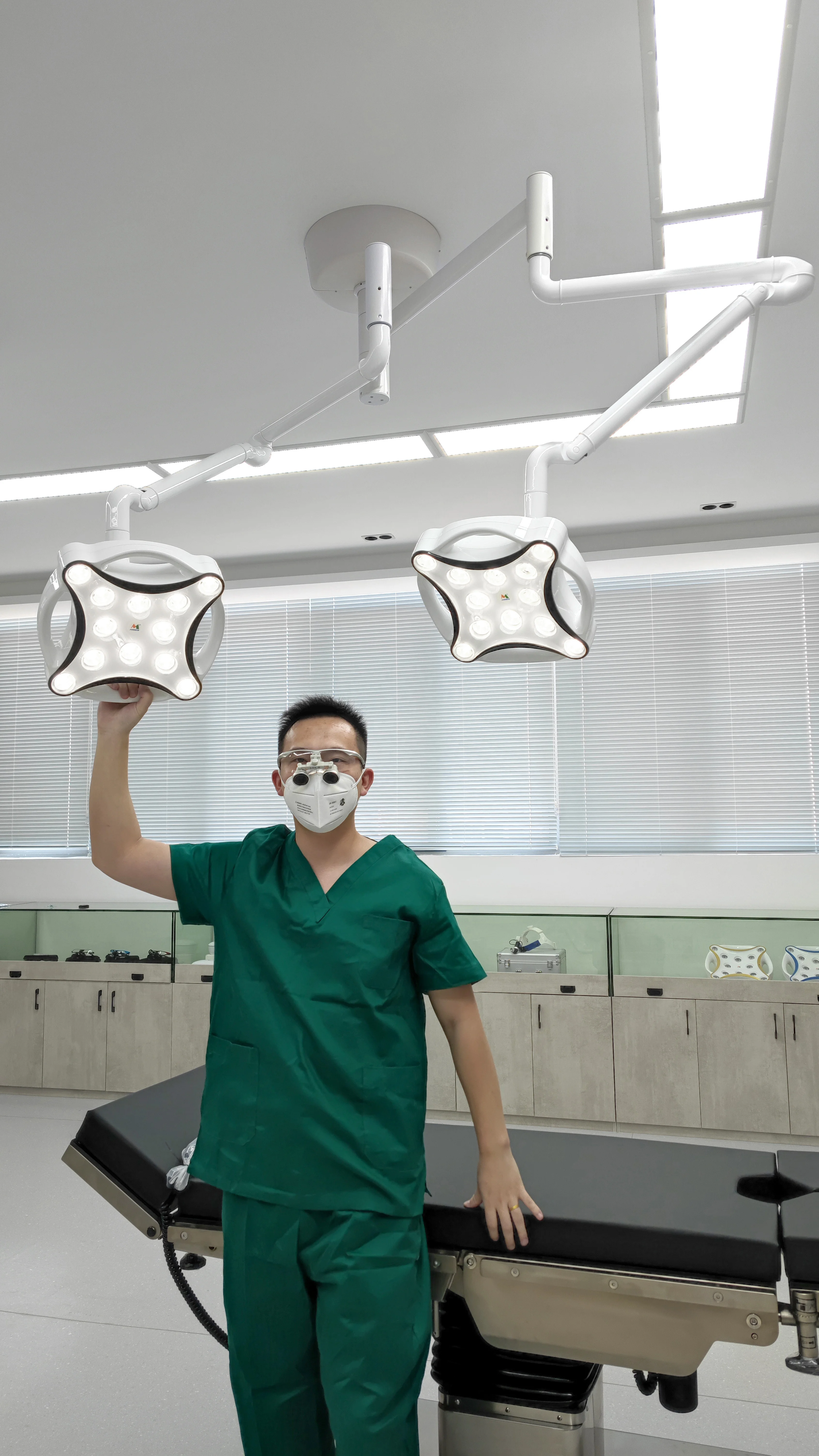 JD1700 LED Minor Double Ceiling Surgical Lamp OT Light Pets Surgery Light Operating Lamp for Veterinary Lamp