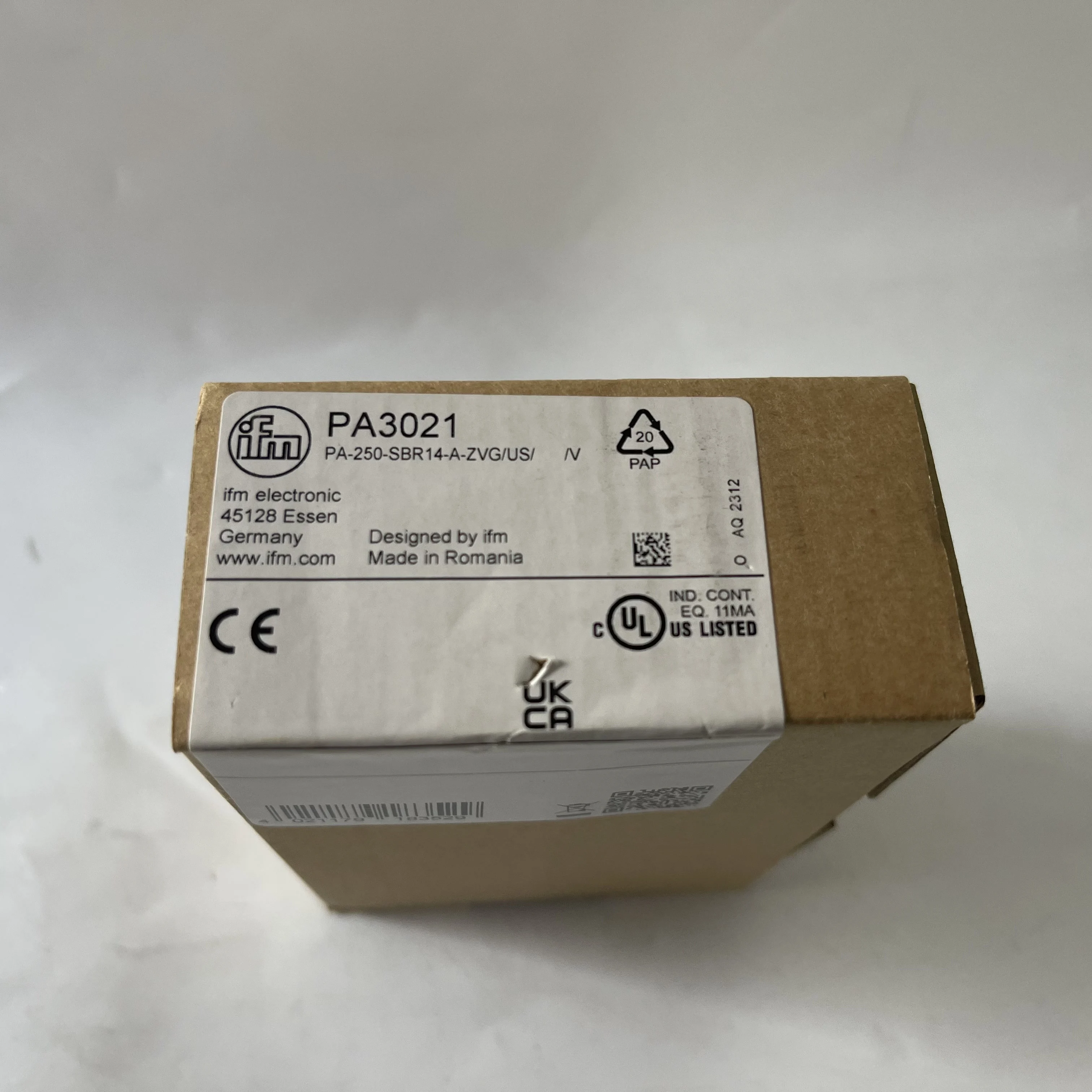 ifm electronic Pressure Sensor PA3021 PA-250-SBR14-A-ZVG/US/ 