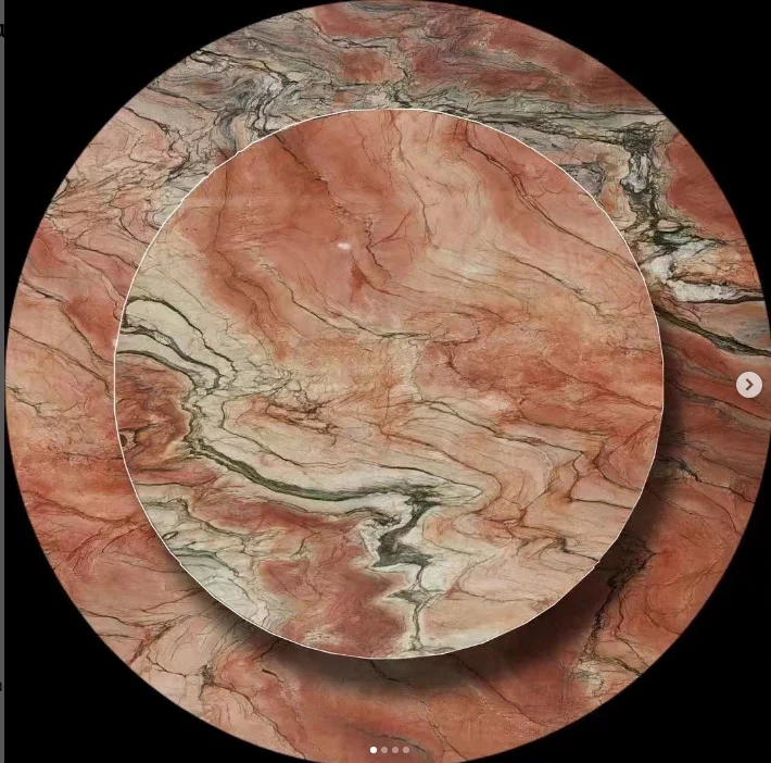 Natural Quartzite Stone For Home Luxury Furniture Dinning Table Oval