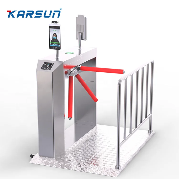 Gym Entry System Gate Access Control System Tripod Turnstile for Stadium QR Code  Rfid Ticket System