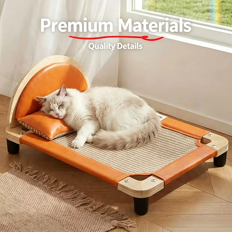 product four seasons universal sisal cat bed large size scratch resistant no shedding cat scratcher pad dual use for playing sleeping-0