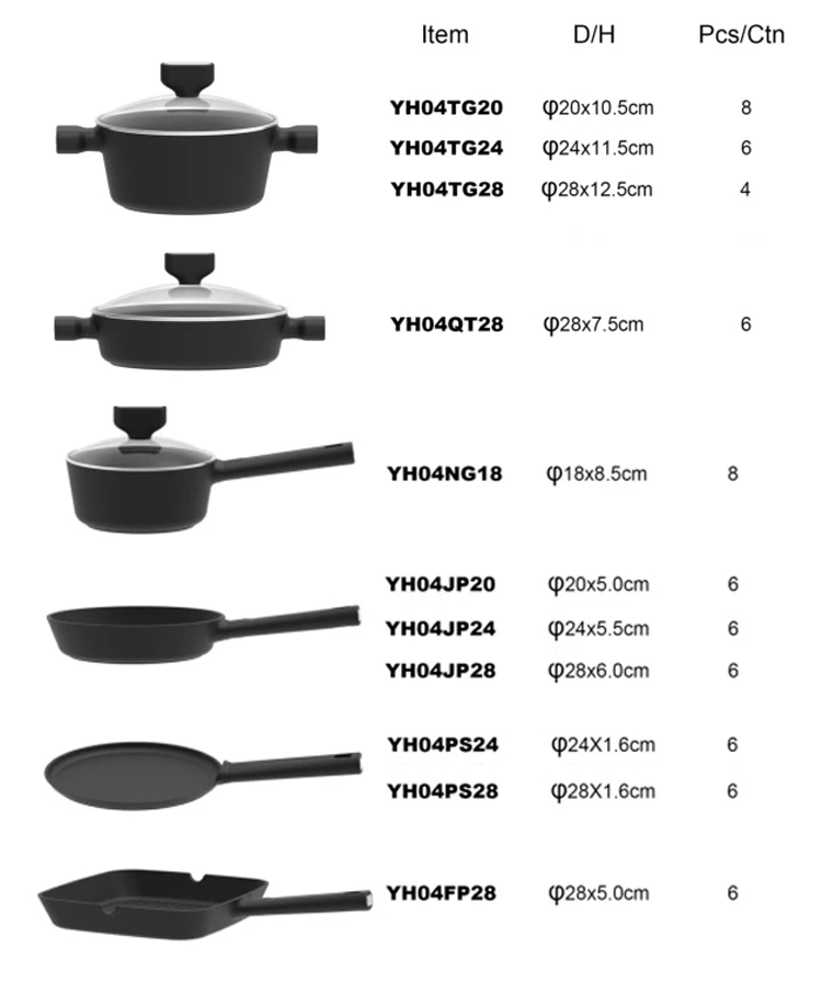 High Quality Induction Cookware Set Pots And Pans Nonstick Cookware
