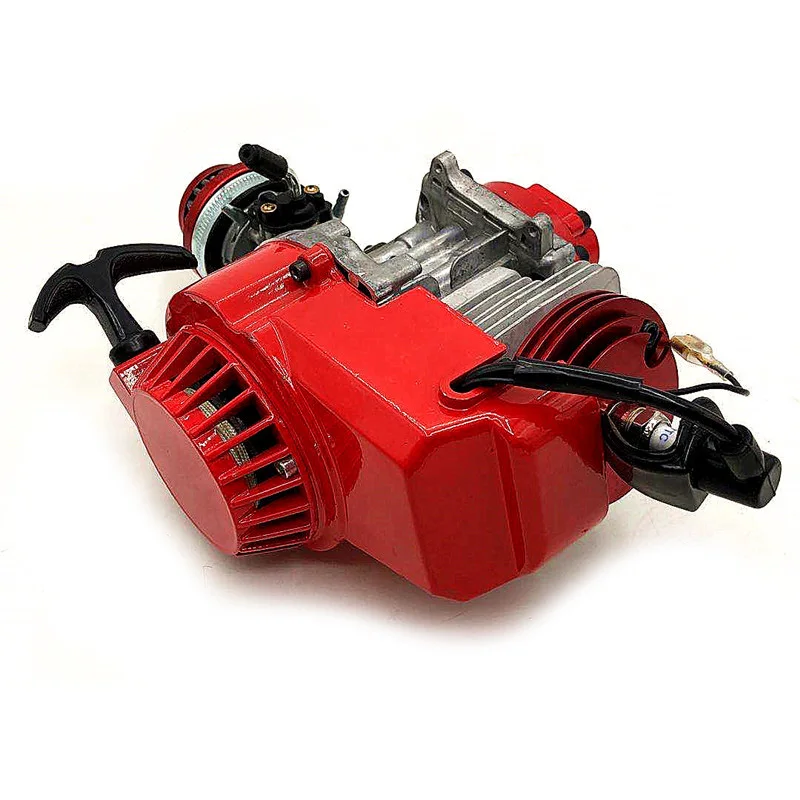 49CC High Performance Engine 2 Stroke Aluminum Pull Start for Mini Pocket Bike Go Kart Dirt Bike Petrol Scooter Motor