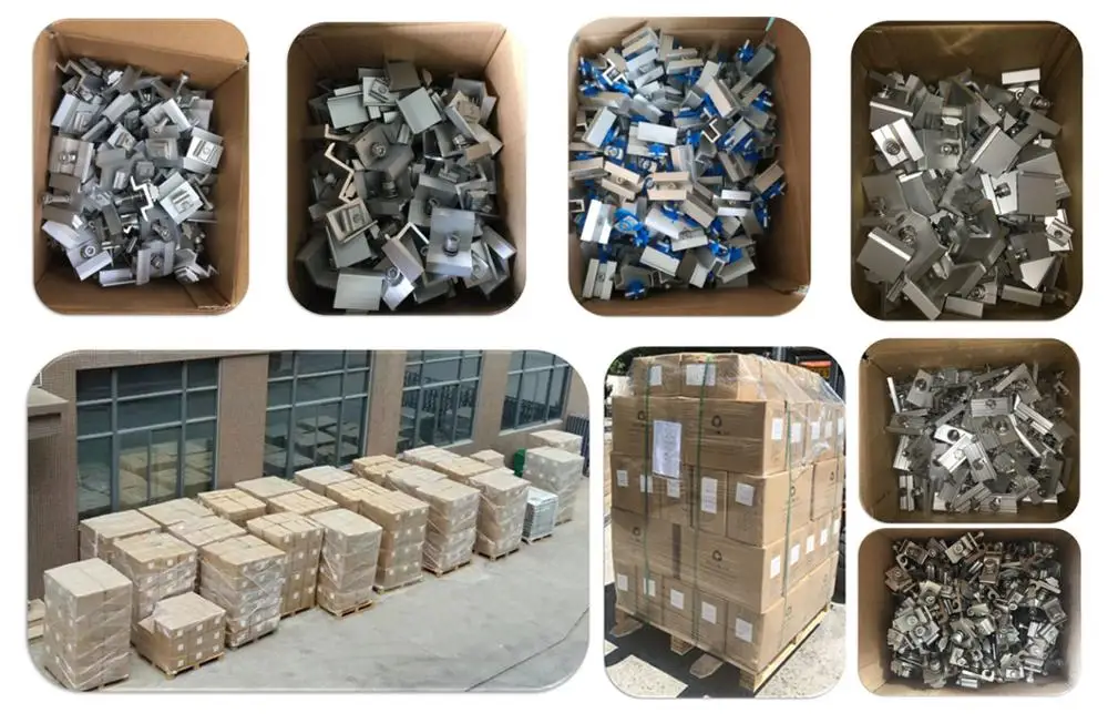 Solar Steel Grounding Clip solar clip lock for solar roof panel mount bracket from China supplier