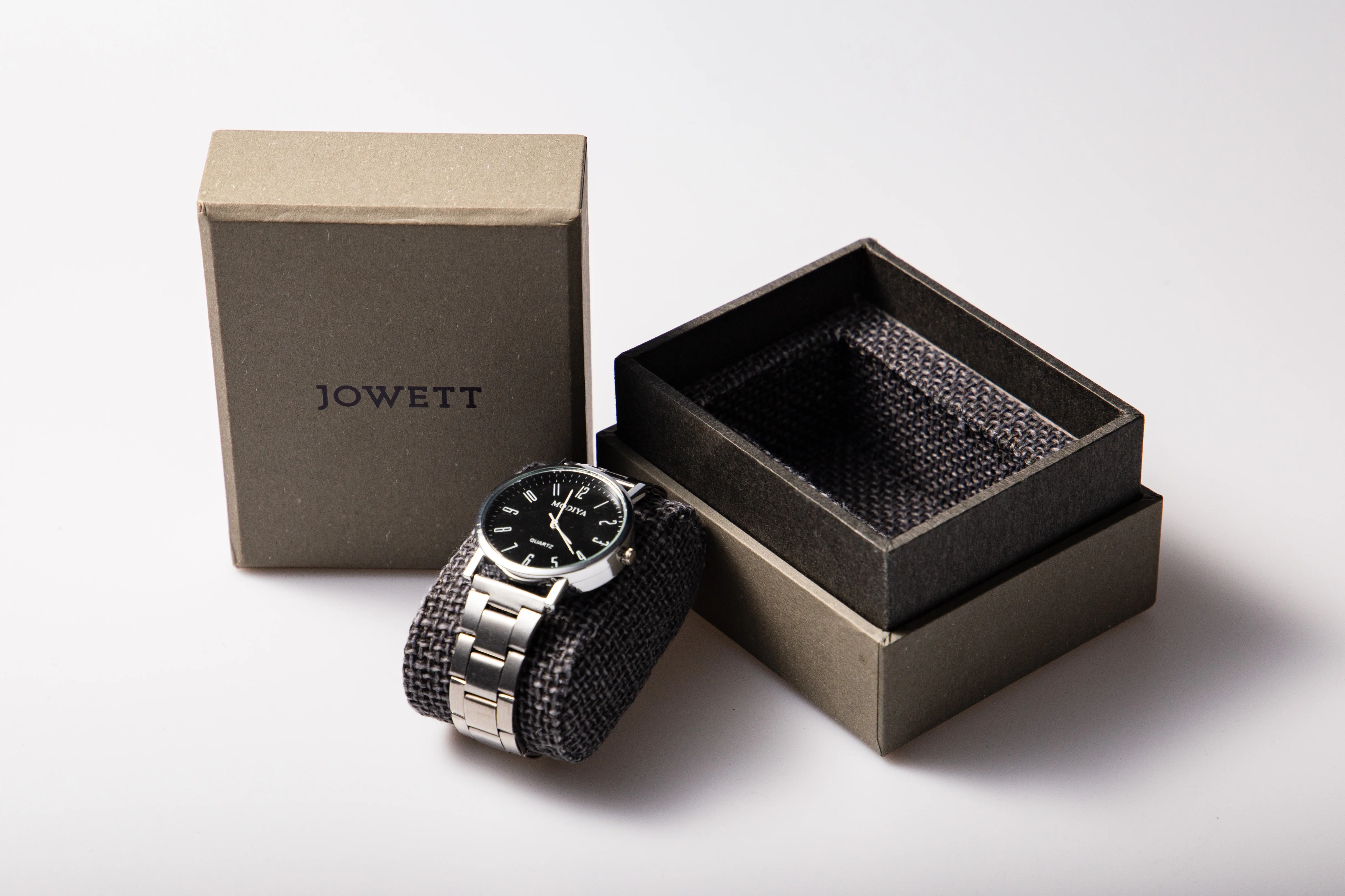 Custom Logo Modern Single Paper Cardboard Wrist Watch Box Packaging