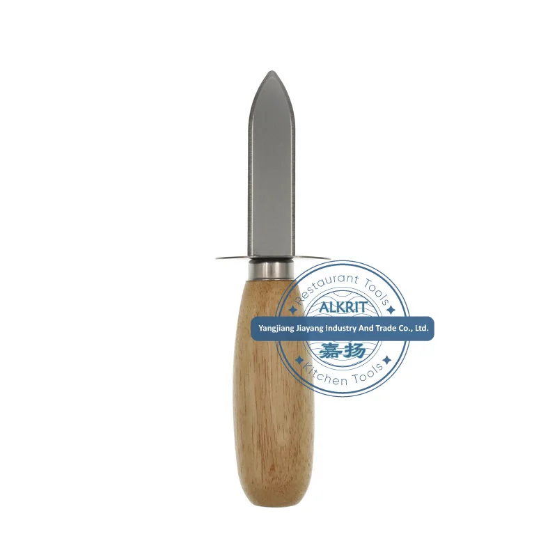 (JYKTO-A019) новый браслет из нержавеющей стали устричные ножи с деревянной ручкой для морепродуктов