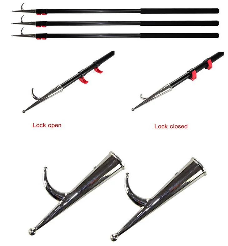 Marine Hardware Nylon And Aluminum Boat Hook Extension Pole For Sale