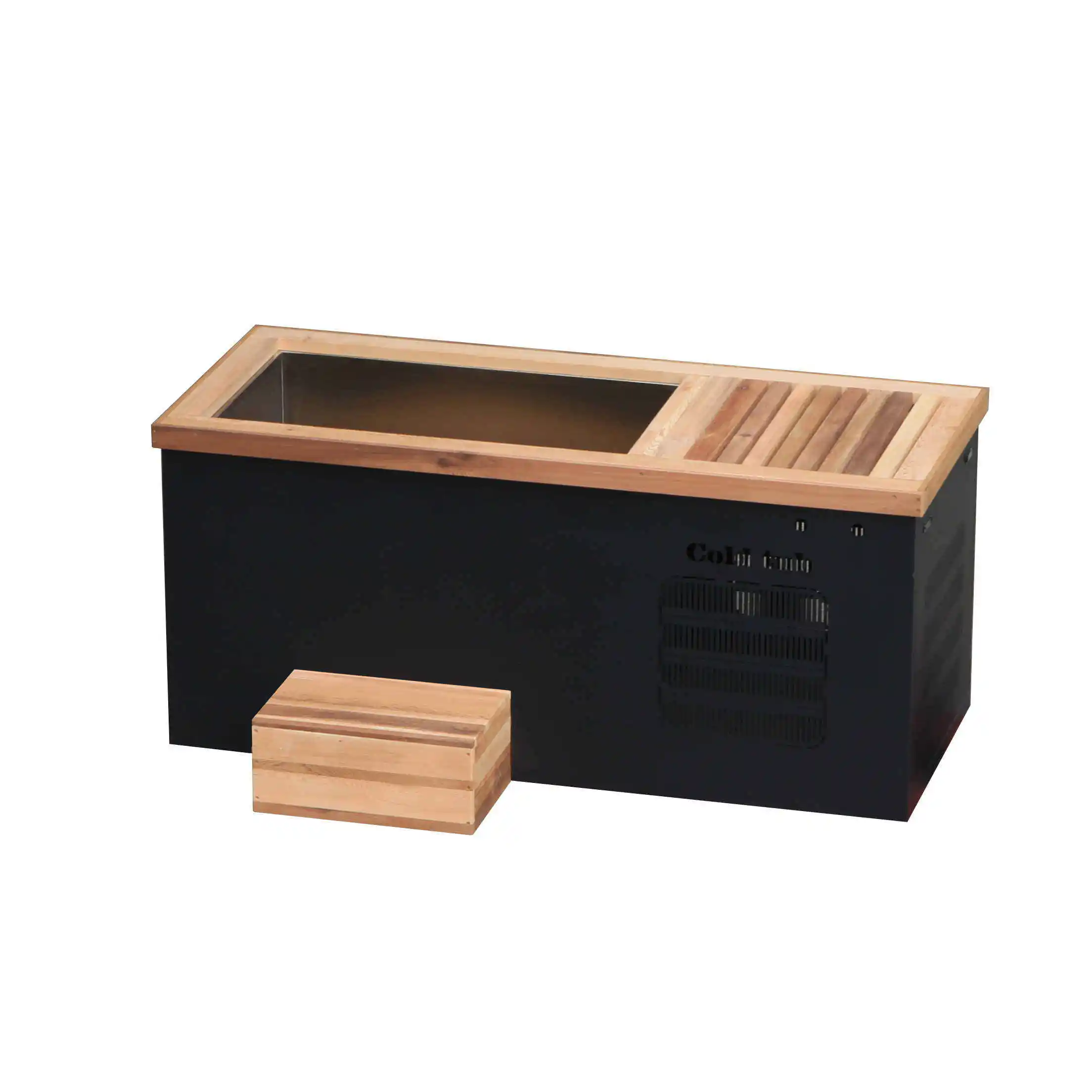 Wooden Stainless Steel Cold Plunge Chiller Recovery Pod Ice Bath Wood ...