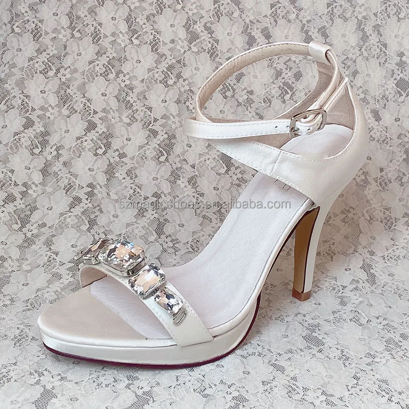 Sandálias Salto Plataforma,Pedrinhas De Casamento,Dropshipping - Buy Saltos  De Casamento Do Marfim Com Strass,Sapatos Sandálias Sapatos De Casamento Do  Marfim 9,Saltos De Casamento Do Marfim Strass Product on Alibaba.com