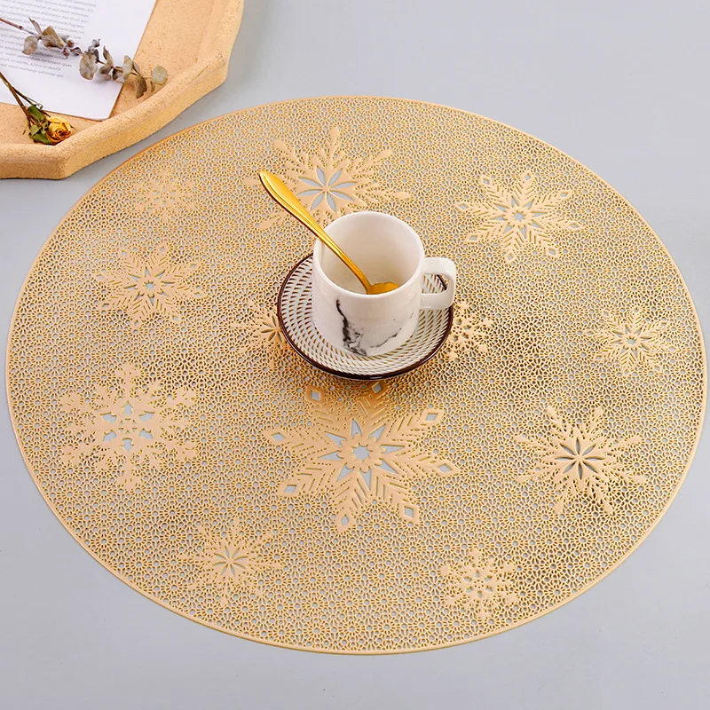 Wholesale Round Dining Placemats Round Snow Quilted Table Placemats Pvc Placemats Buy Round