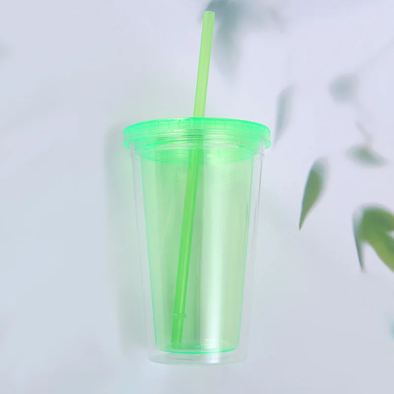 Wholesale Double Wall Tumblers 12oz 16oz 22oz Reusable Bpa Free Plastic ...