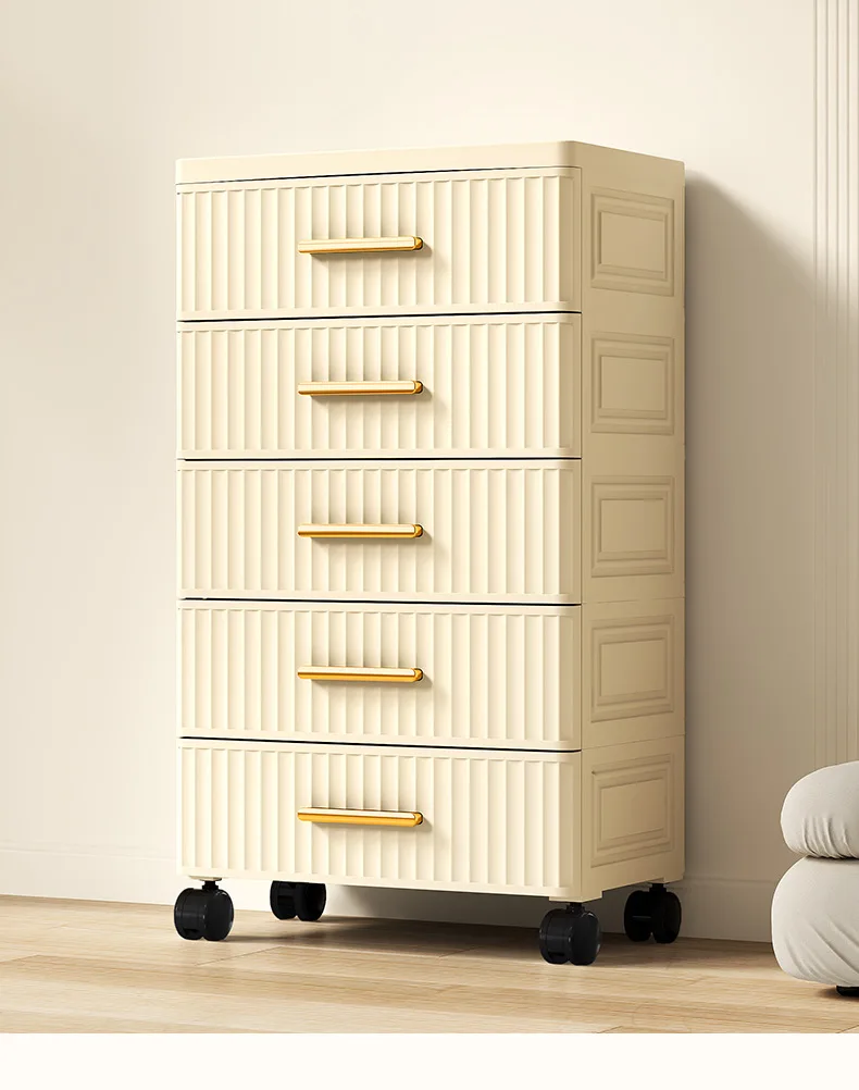 35cm European Storage Drawer Plastic Bedside Cabinet Clothing Storage Box