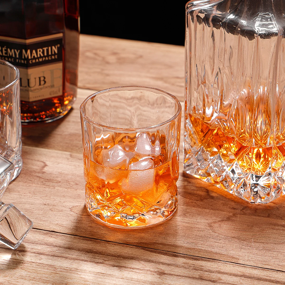 Vajilla de cristal de lujo para el hogar, elegante Bar de copas de vidrio  sin Alcohol, sin plomo, hecha a mano, antigua, decantador de diamantes